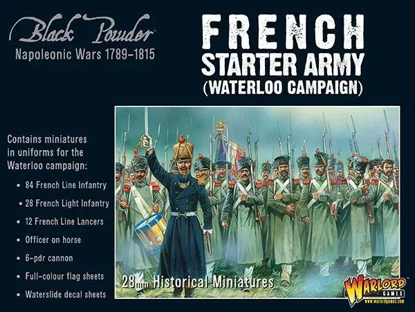 Warlord Games Black Powder Français Waterloo boîte figurines 125 pcs