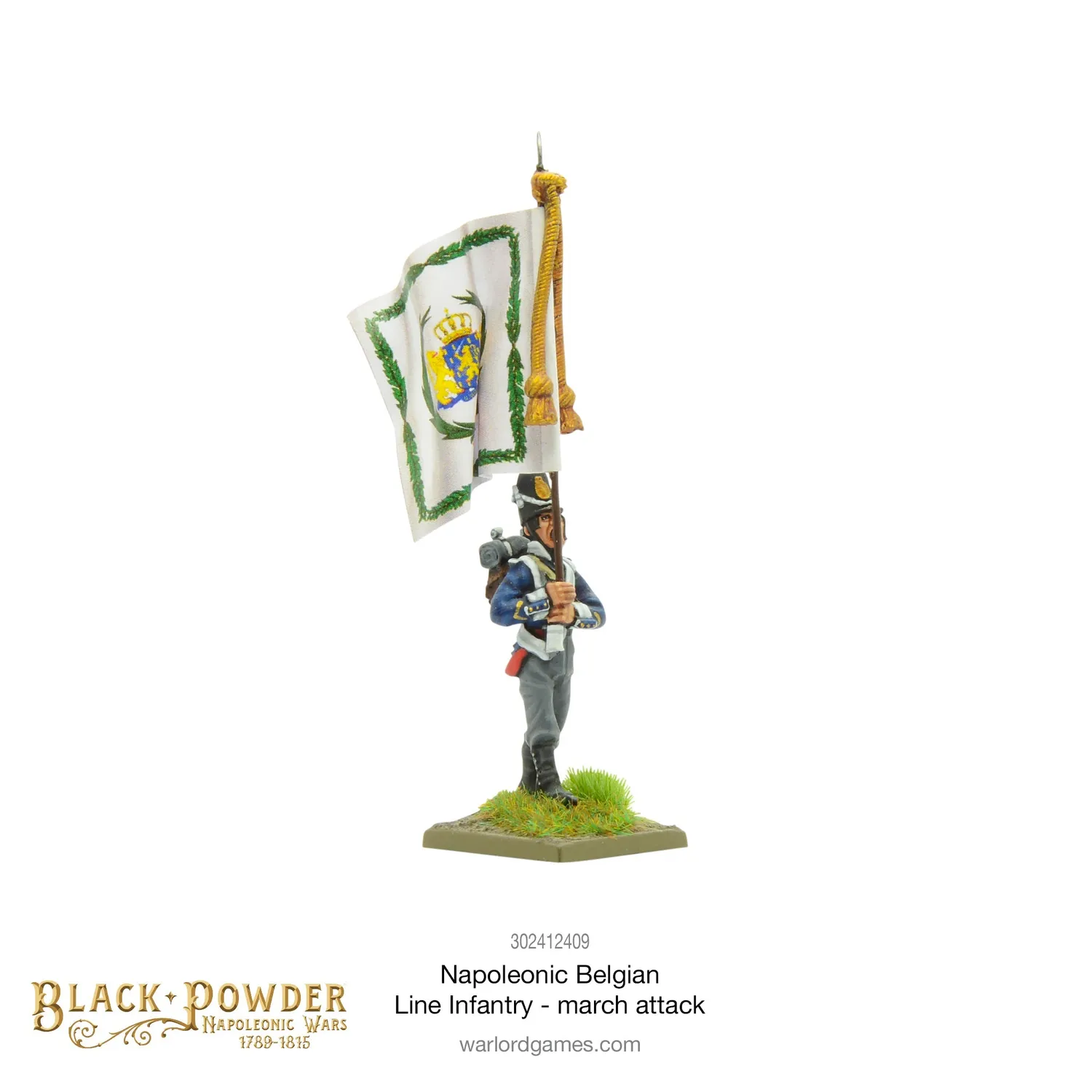 Bolt Action Black Powder Napoleonic Belgian Line Infantry (march attack) infanterie 24 figurines Waterloo