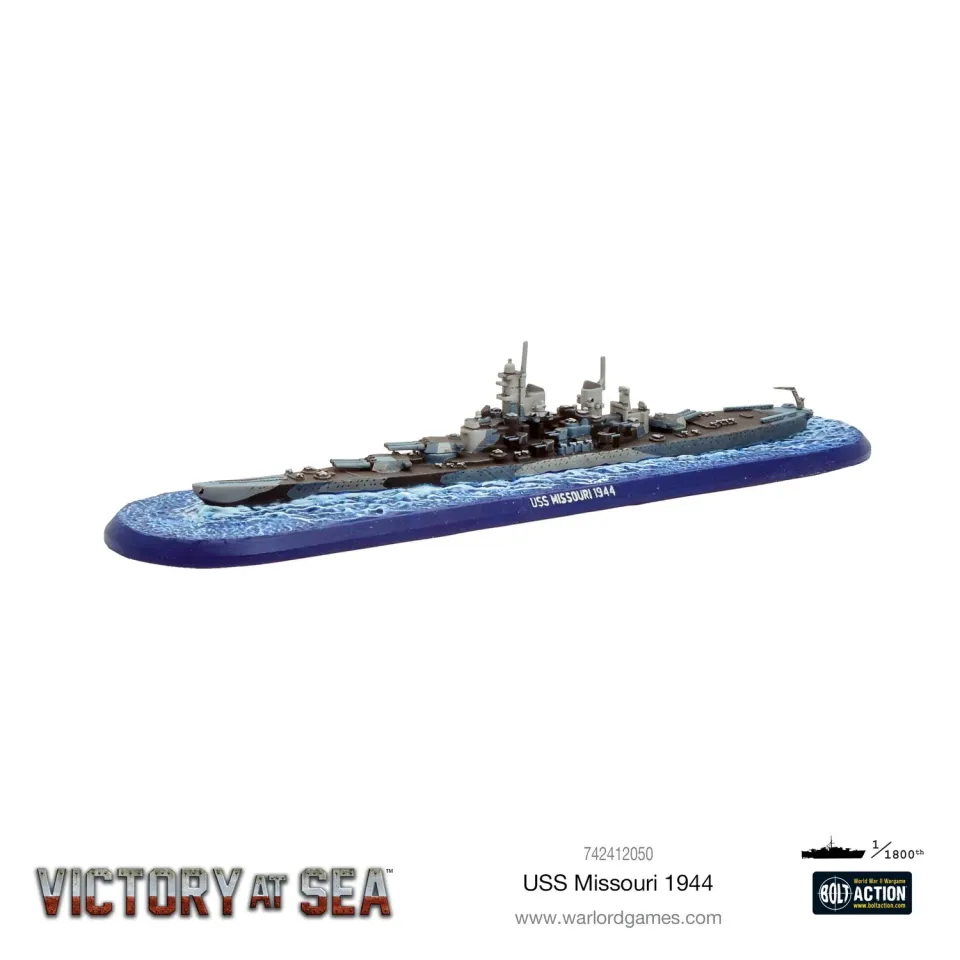 Bolt Action Victory at Sea USS Missouri maquette navale