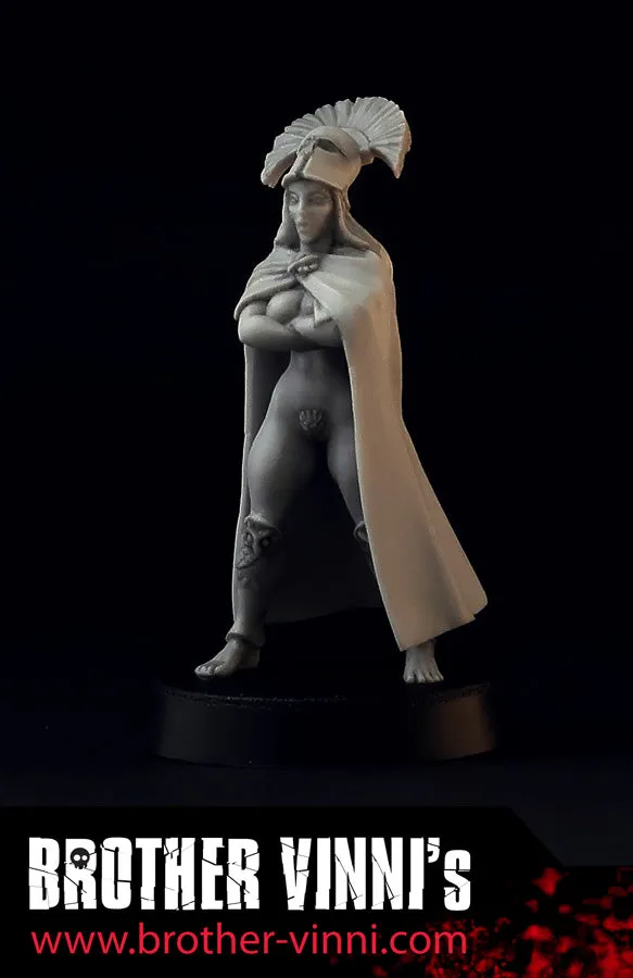 Brother Vinni Female Greek Hoplite Commander figurine résine 28 mm