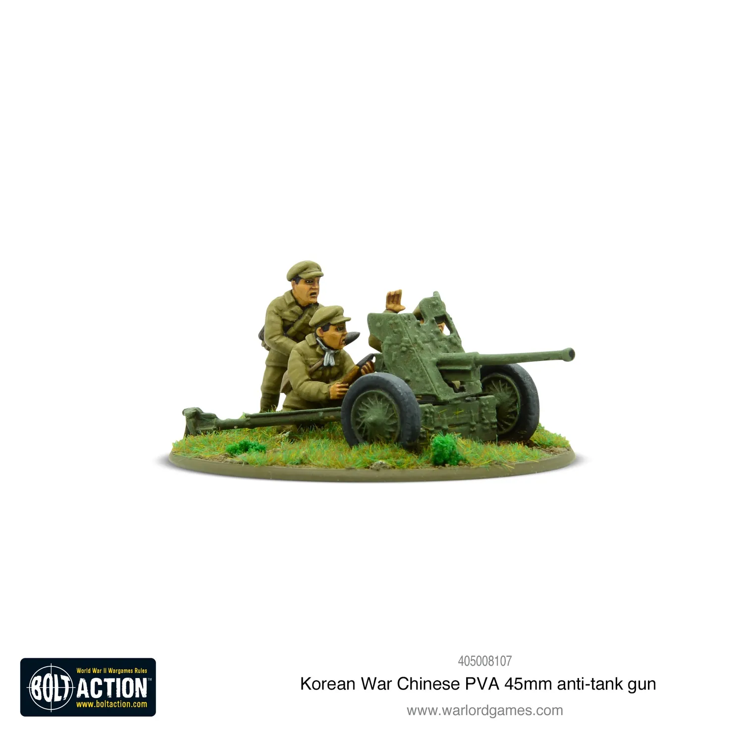 Bolt Action Korean War Chinese PVA 45mm canon métal