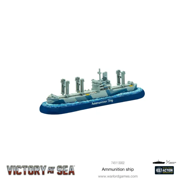 Victory at Sea Ammunition Ship navire munitions résine