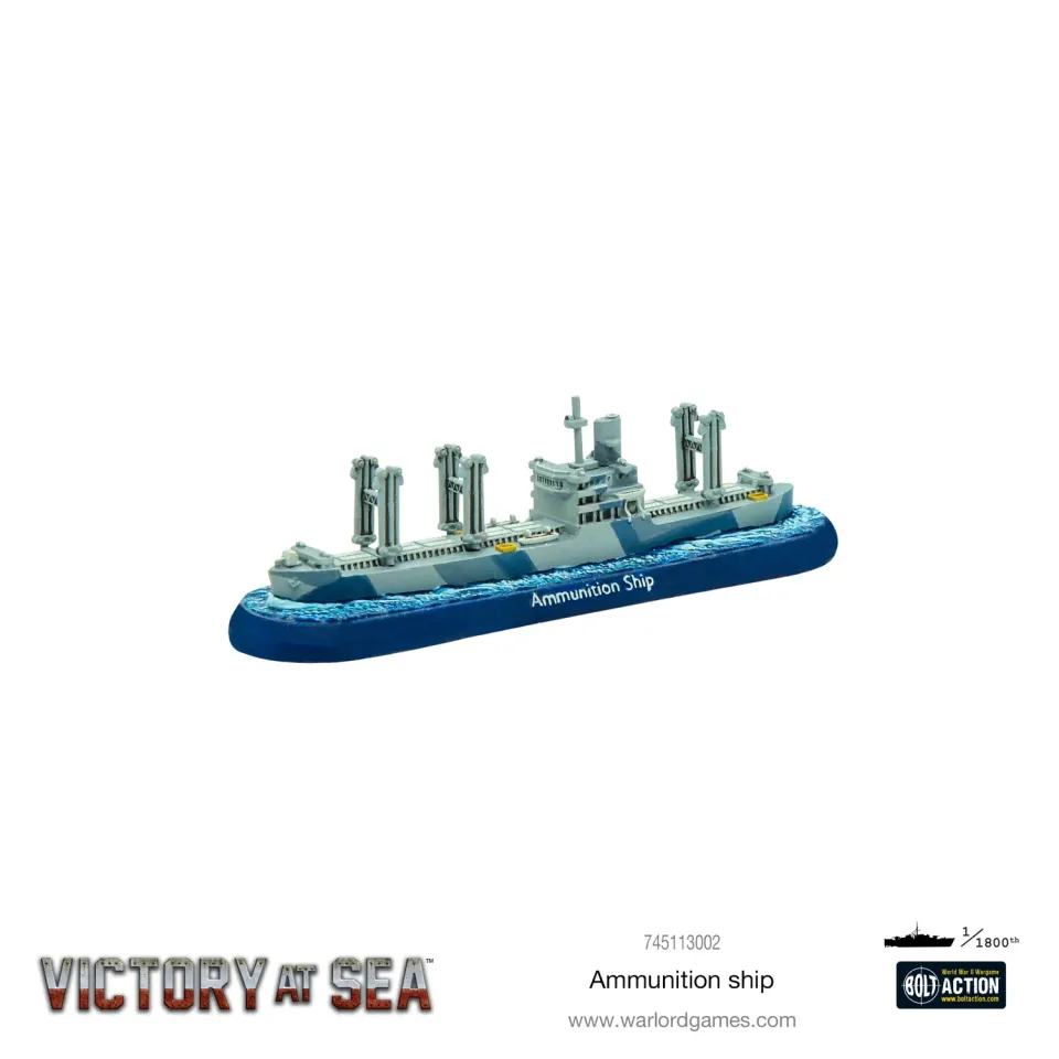 Victory at Sea Ammunition Ship navire munitions résine