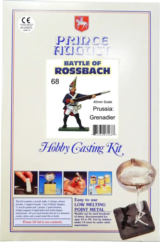 Prince August Hobby Casting Value Kit PA1368 grenadier prussien 40 mm