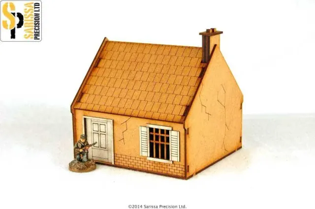 Sarissa Single Storey House bâtiment MDF décor 28mm