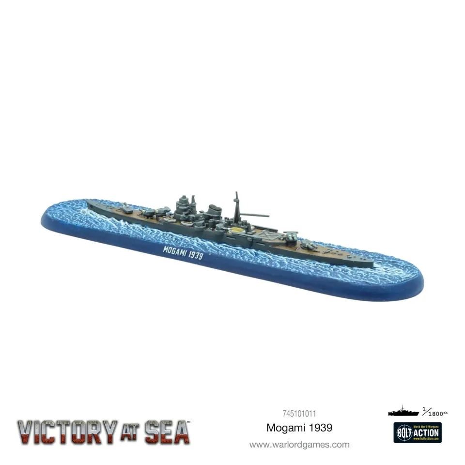 Bolt Action Victory at Sea Mogami 1939 croiseur japonais résine