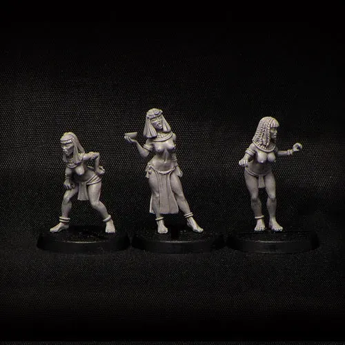 Brother Vinni Egyptian Vampire Ladies figurines résine 28mm x3