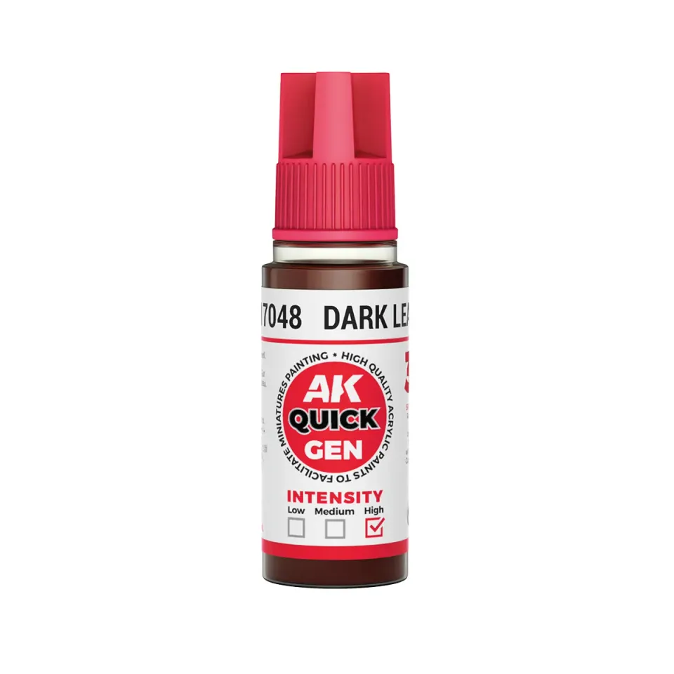 AK Interactive QuickGen Dark Leather peinture acrylique 18 ml marron