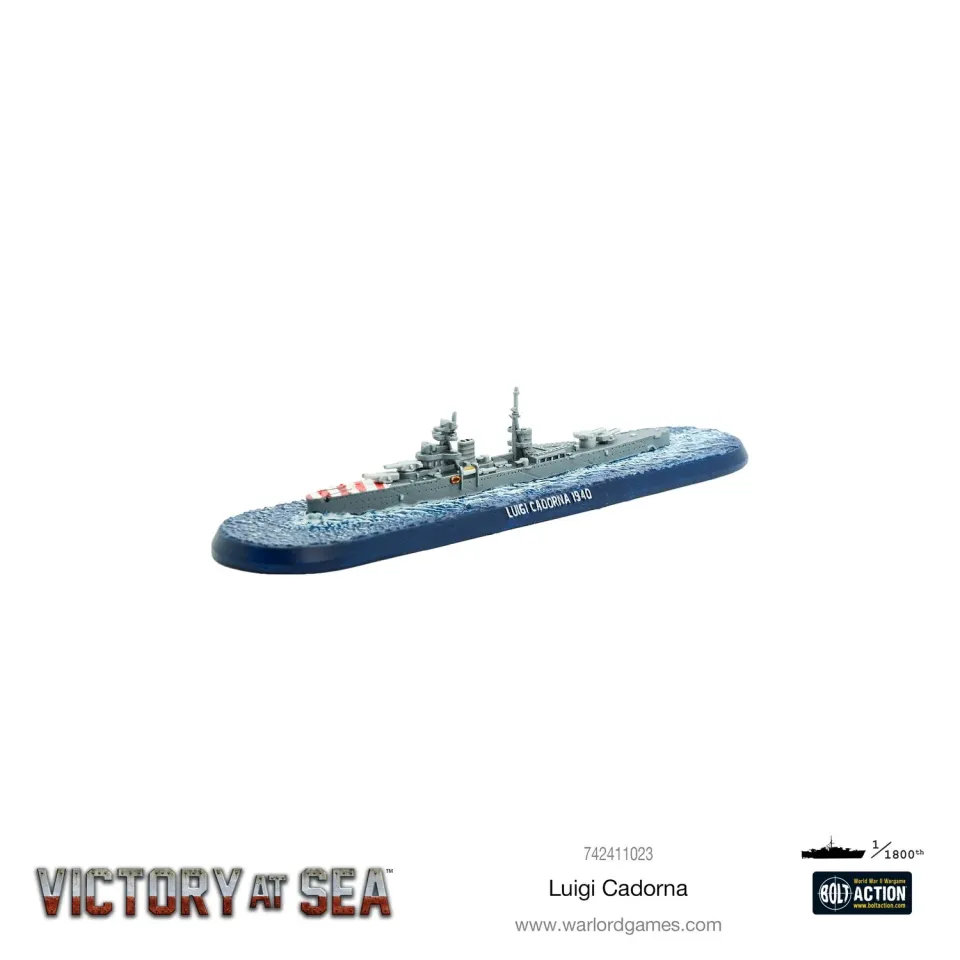 Warlord Games Victory at Sea Luigi Cadorna navire 1/1800 métal