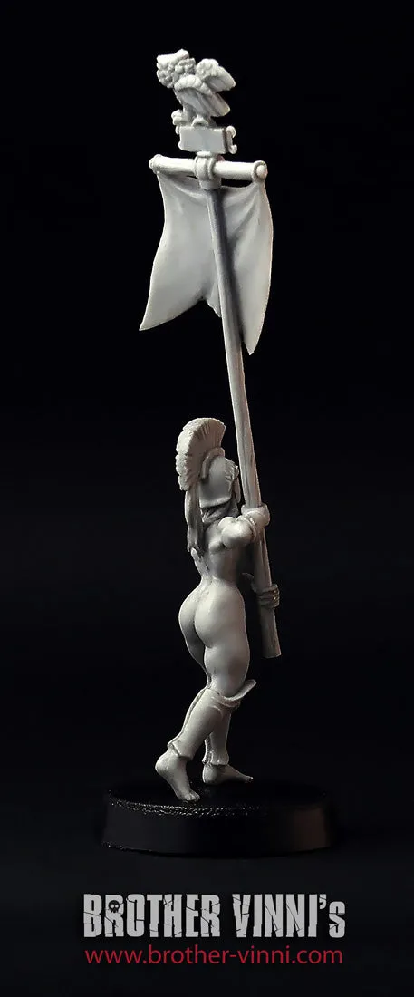 BROTHER VINNI Greek Amazon Standard-bearer figurine 28 mm résine