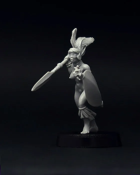 Brother Vinni African Tribal Female Warrior figurine 28mm