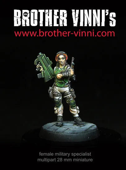 Brother Vinni Garde Femme figurine résine 28mm sci-fi