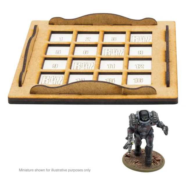 Bolt Action Konflikt '47 MDF Dice Graveyard marqueur MDF 16 dés