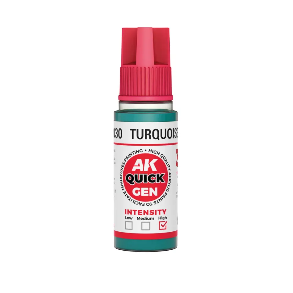 AK Interactive QuickGen Turquoise Green 18 ml peinture acrylique