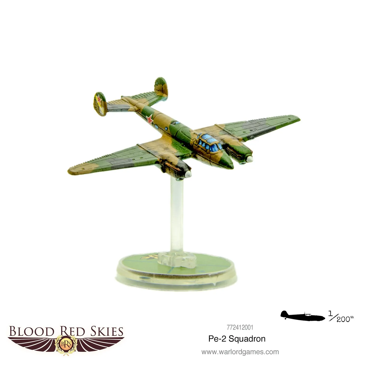 Warlord Games Blood Red Skies Pe-2 squadron avion résine x6