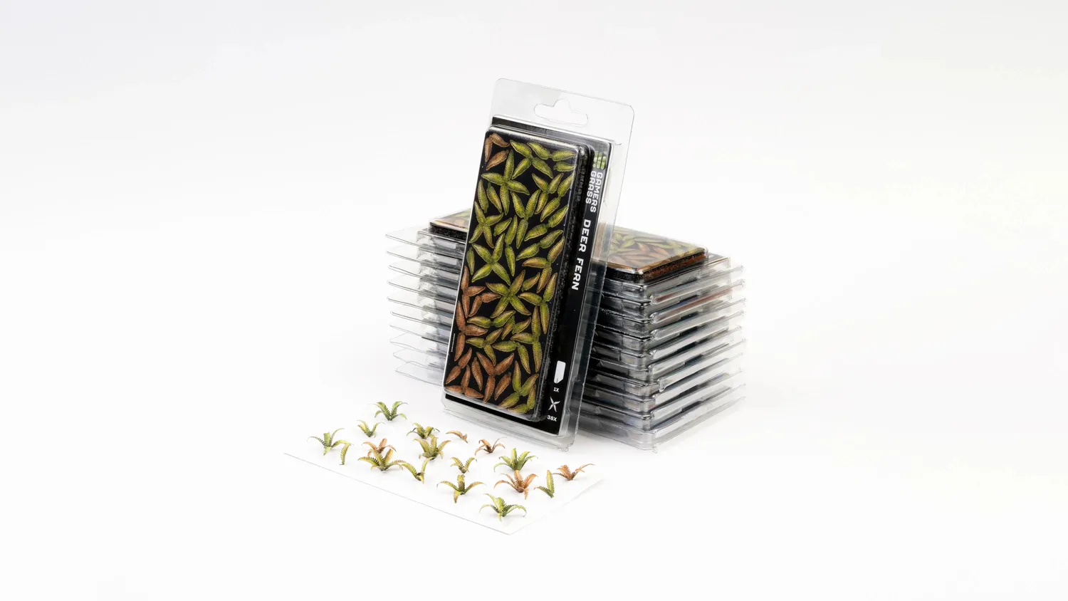 Bolt Action Laser Plants Deer Fern décor 38 feuilles