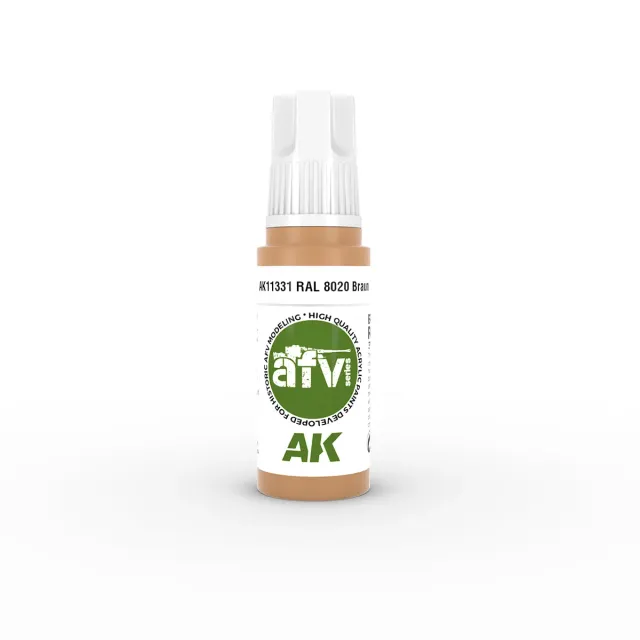 AK Interactive 3Gen RAL 8020 Braun peinture acrylique 17 ml