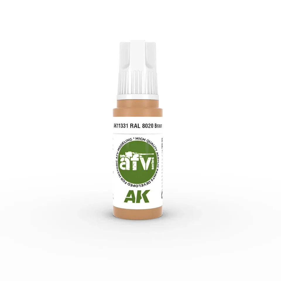 AK Interactive 3Gen RAL 8020 Braun peinture acrylique 17 ml