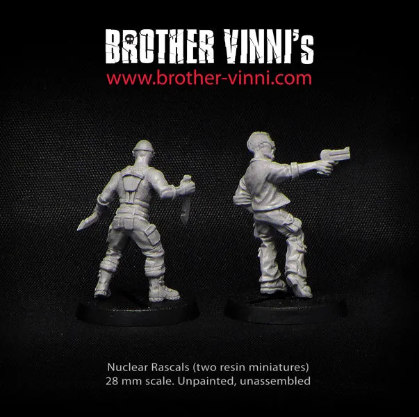 Brother Vinni Nuclear Rascals figurines 28mm x3