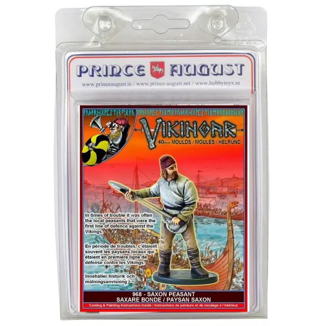 Prince August PA968 moule à figurine Viking 40 mm réutilisable