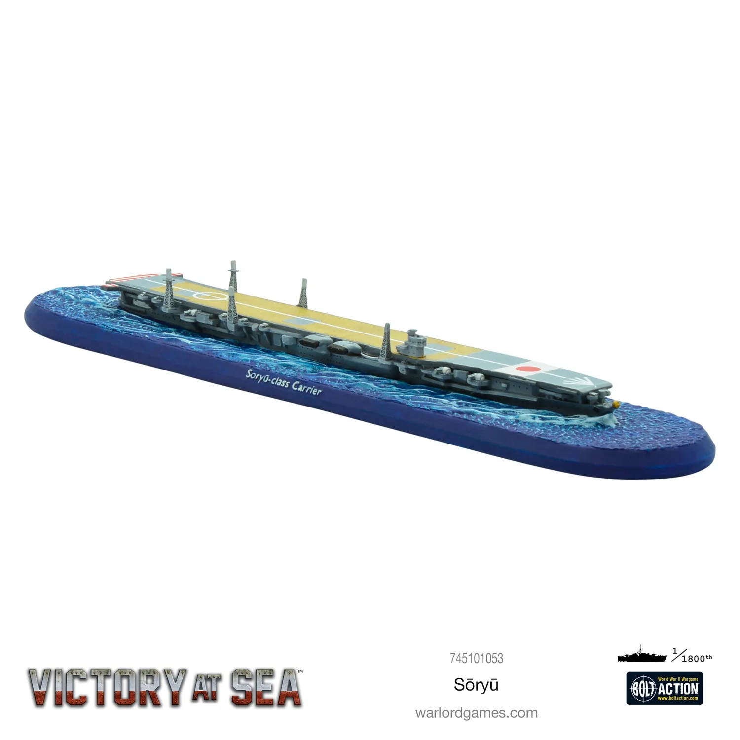 Bolt Action Victory at Sea Soryu porte-avions résine métal