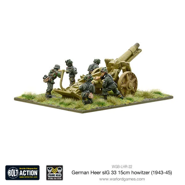 Bolt Action German Heer sIG 33 15cm howitzer 1943-45 canon métal