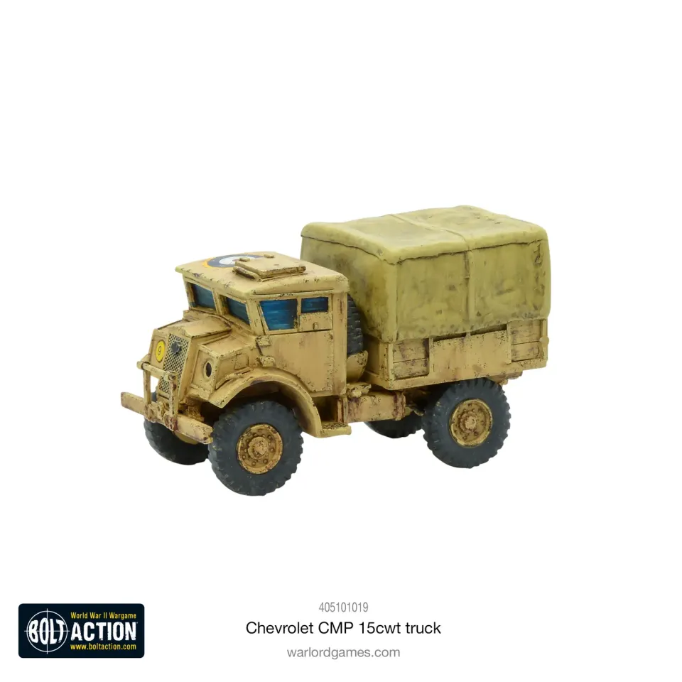 Bolt Action Chevrolet CMP 15cwt truck véhicule militaire britannique