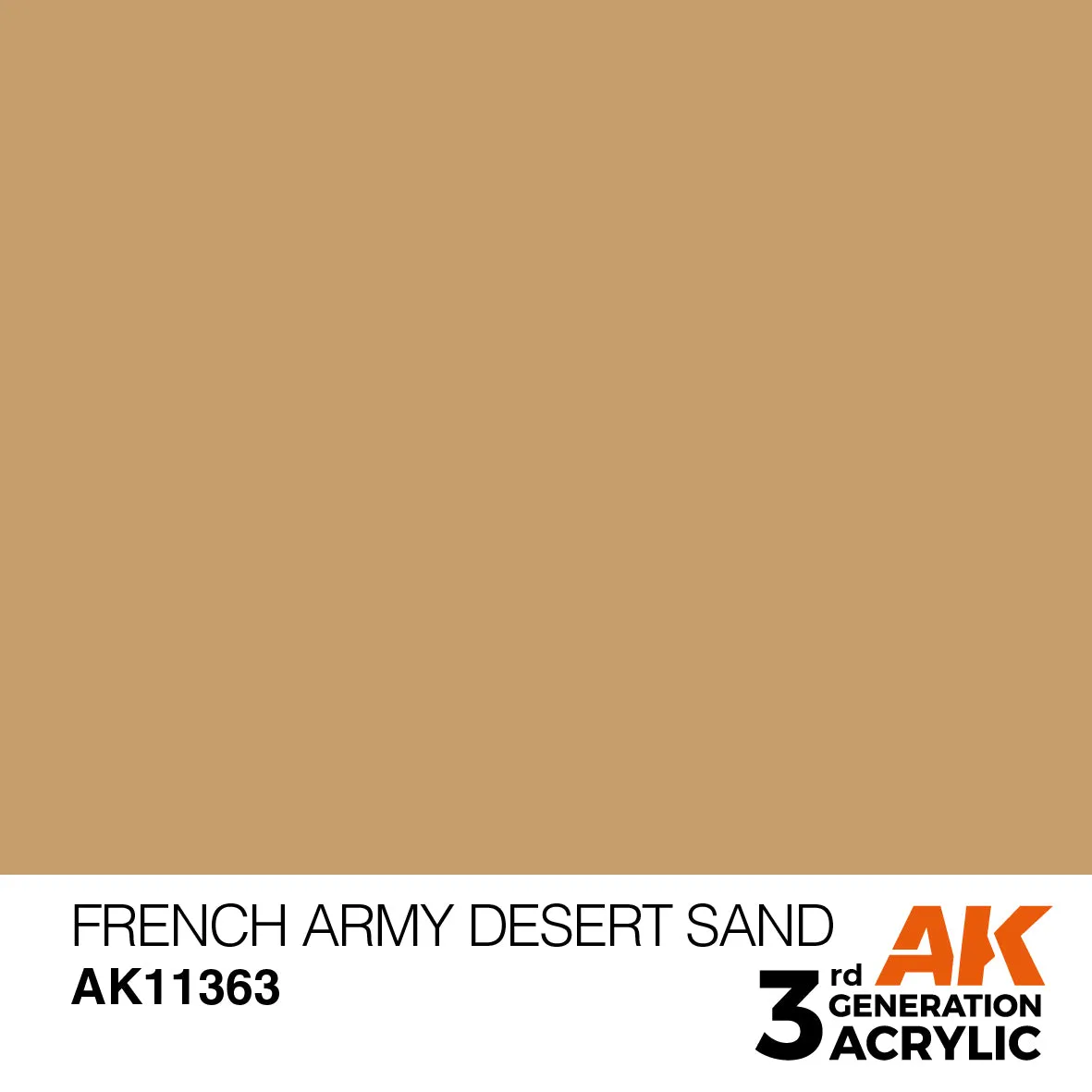 AK Interactive 3Gen French Army Desert Sand peinture 17ml sable