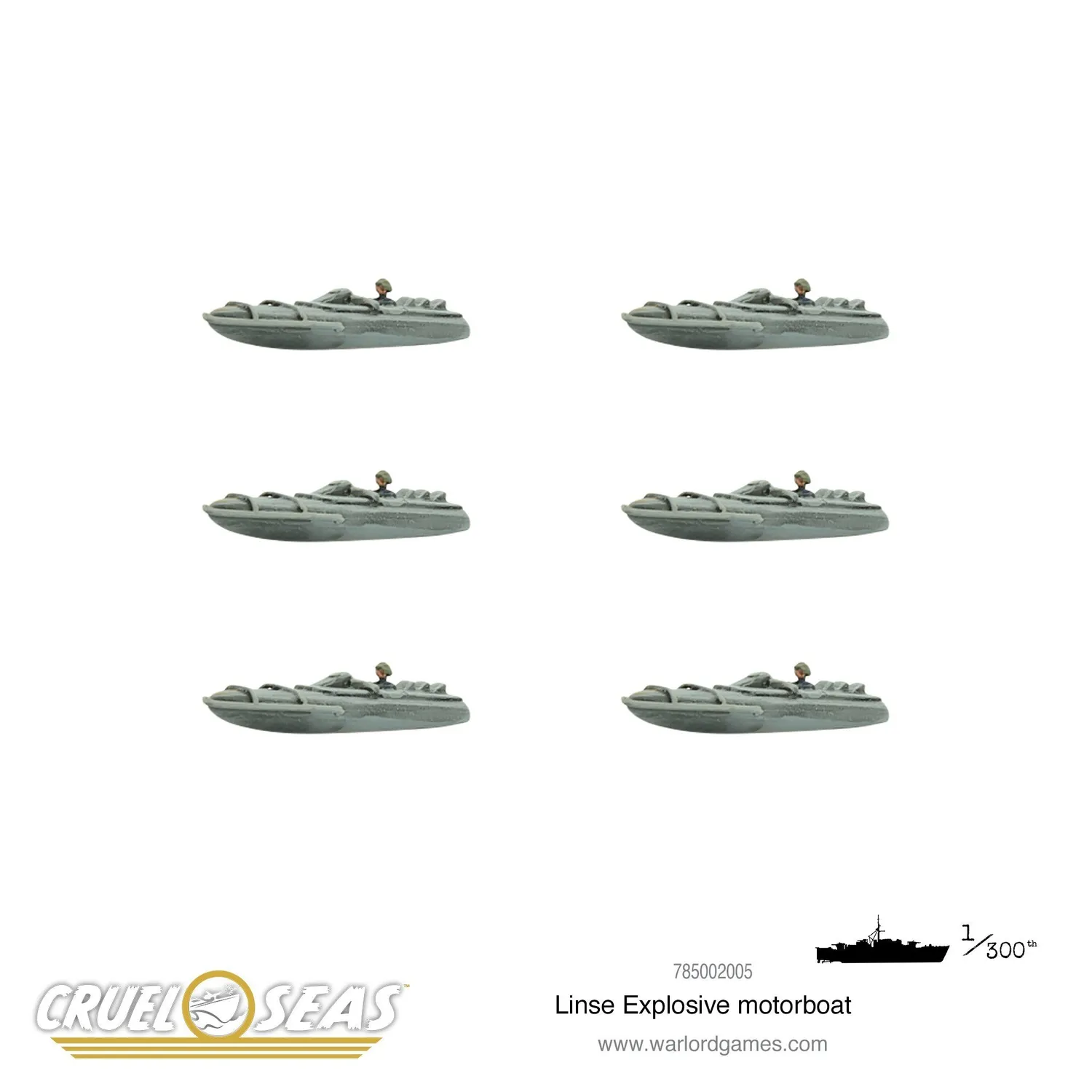 Cruel Seas Linse vedette explosive Kriegsmarine résine