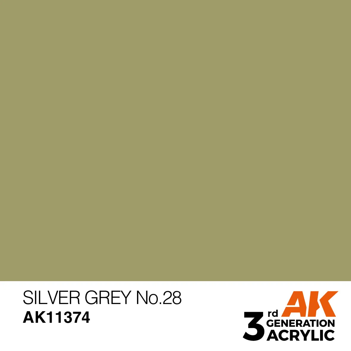 AK Interactive Silver Grey No.28 peinture 17 ml gris clair