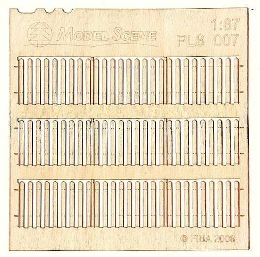 Albion Model Scene Stockade fence boards clôture 2 pièces standard