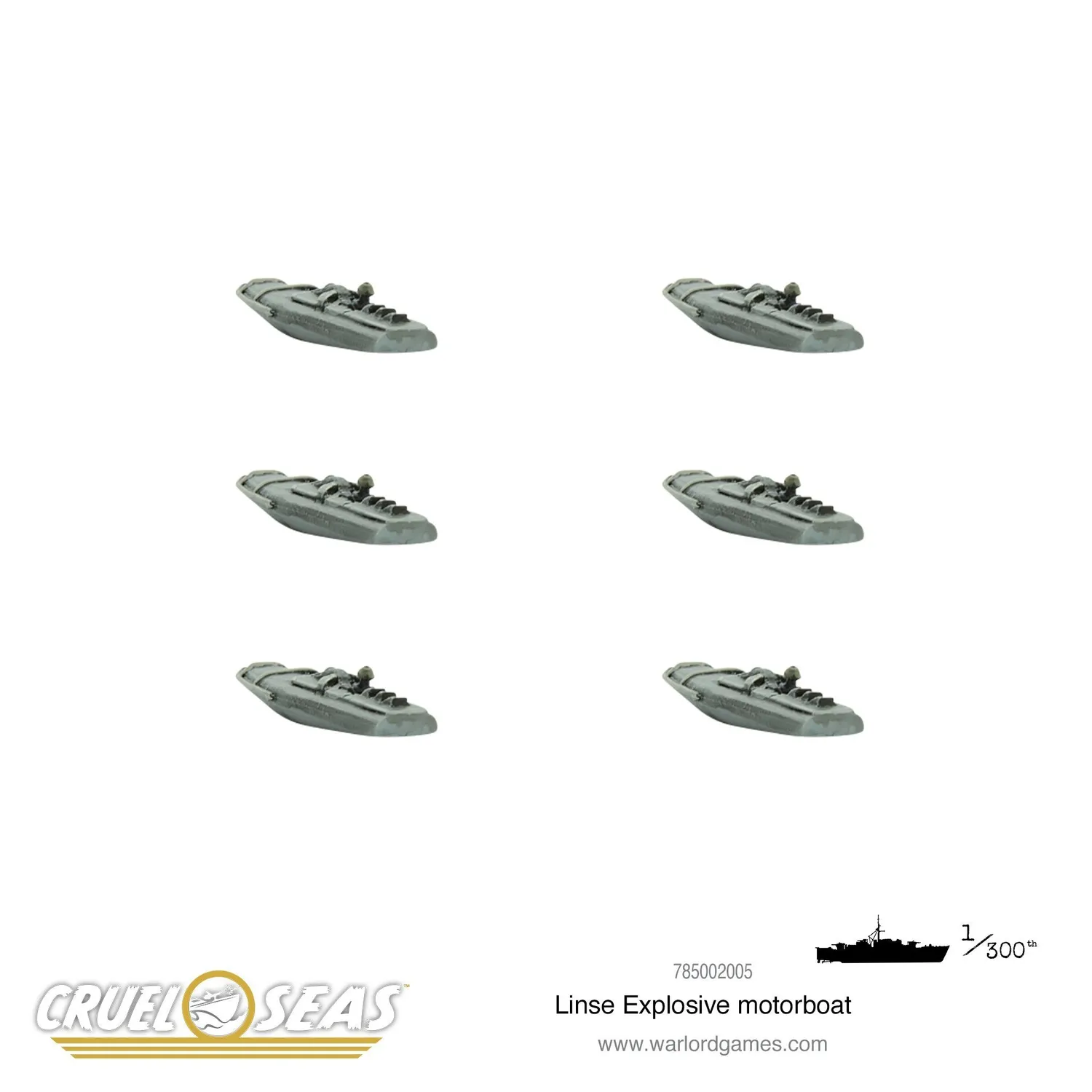 Cruel Seas Linse vedette explosive Kriegsmarine résine