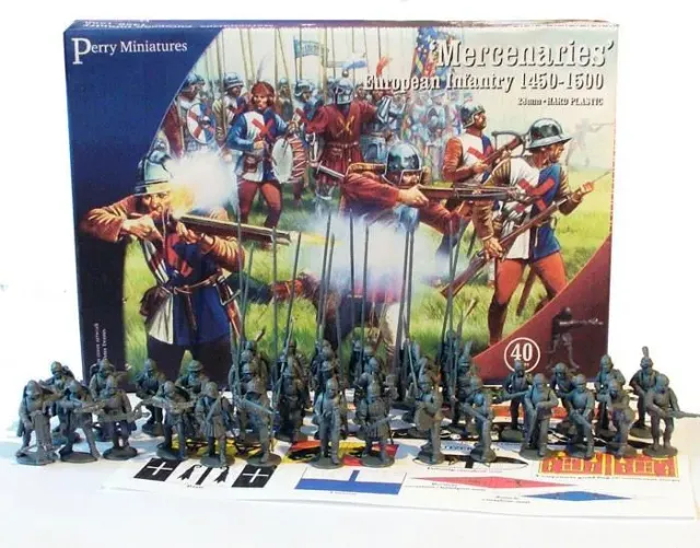 Perry Miniatures Wars of Roses Mercenaries Infantry boîte 40