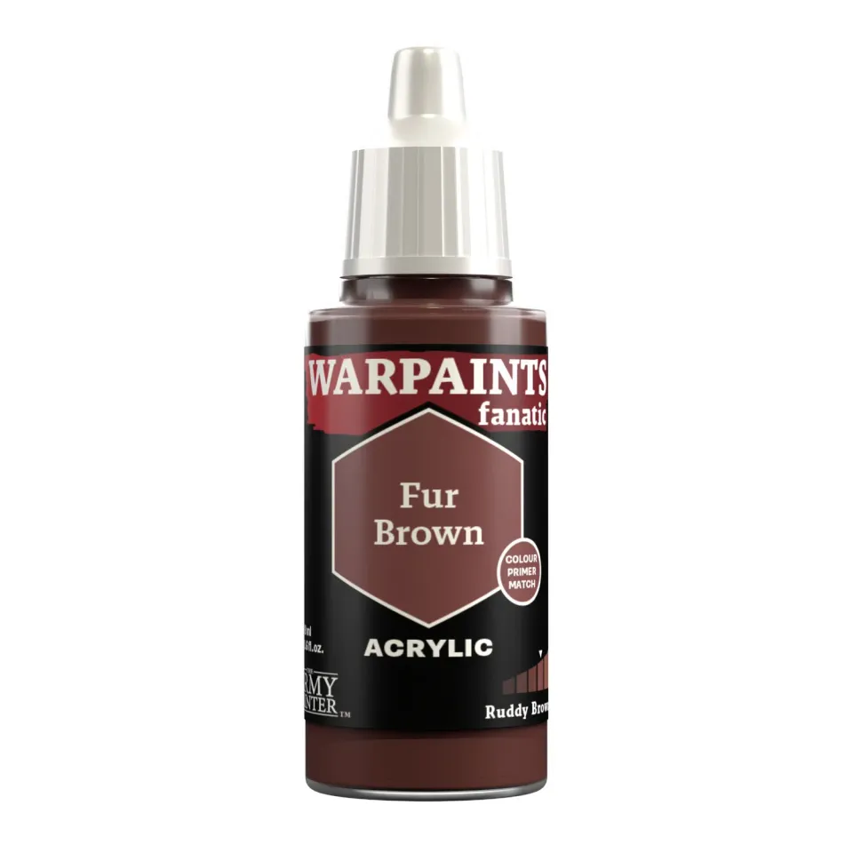 Army Painter Warpaints Fanatic Fur Brown peinture acrylique 18 ml marron