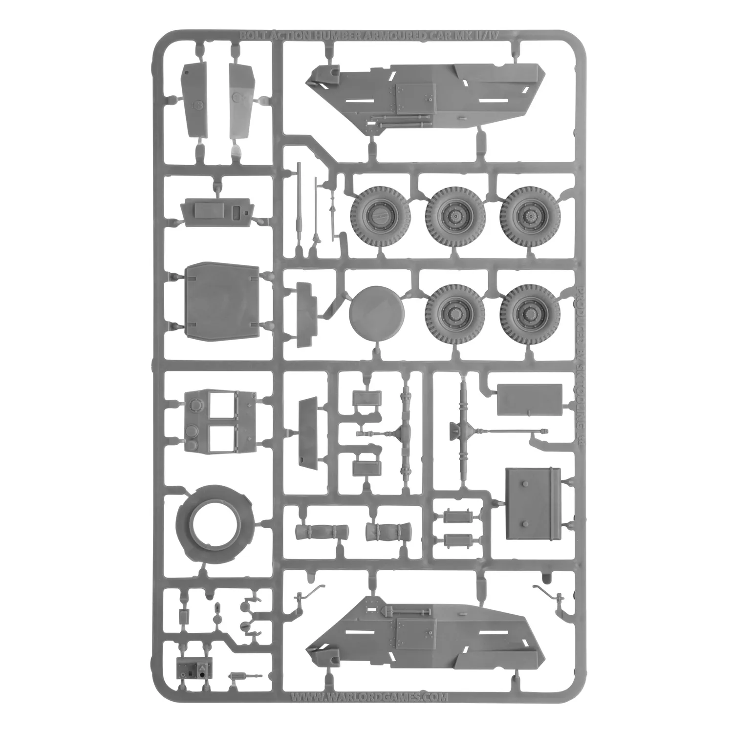 Bolt Action Konflikt'47 Humber Mk VII blindé 1 figurine reconnaissance