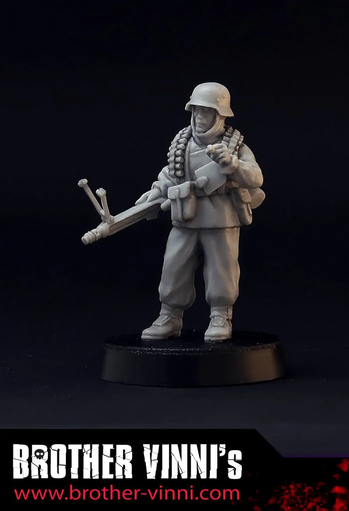 Brother Vinni soldat allemand MG42 figurine résine 28mm