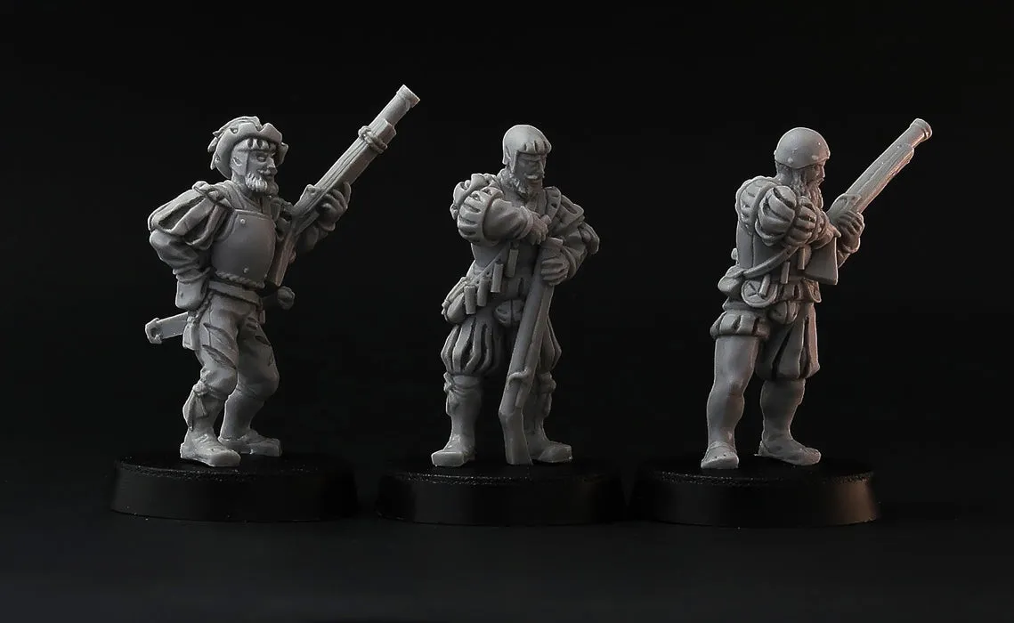 Brother Vinni Landsknecht Hand Guns figurine 28mm lot de 3