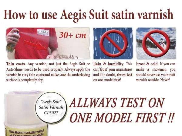 Army Painter Aegis Suit vernis satin spray protection