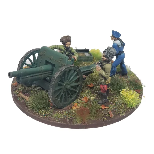 DES TRANCHEES AUX BARRICADES Ares Wargames Canon makhnoviste figurines métal 28mm