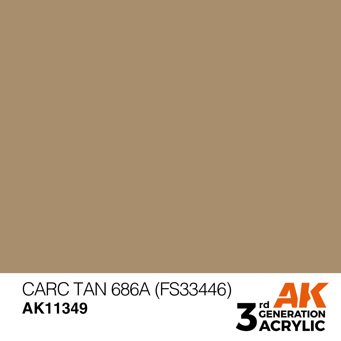 AK Interactive 3Gen CARC Tan 686A peinture acrylique 17ml