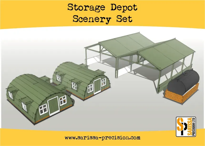Bolt Action Storage Shelter décor MDF 4 pièces