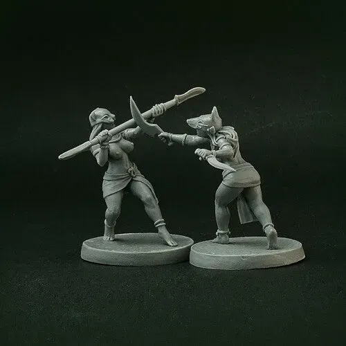 Brother Vinni Egyptian Female Gladiators figurine résine 28mm lot de 2