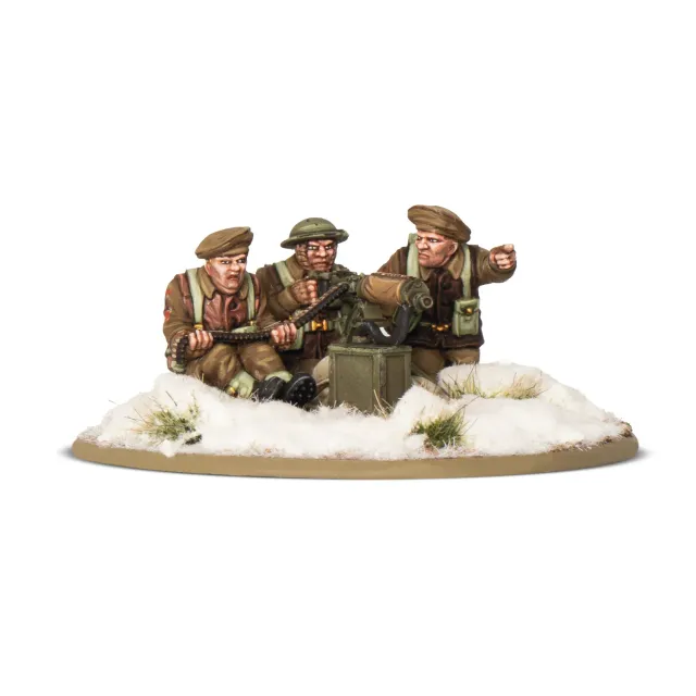 Bolt Action British Canadian Infantry Winter MMG figurines hiver