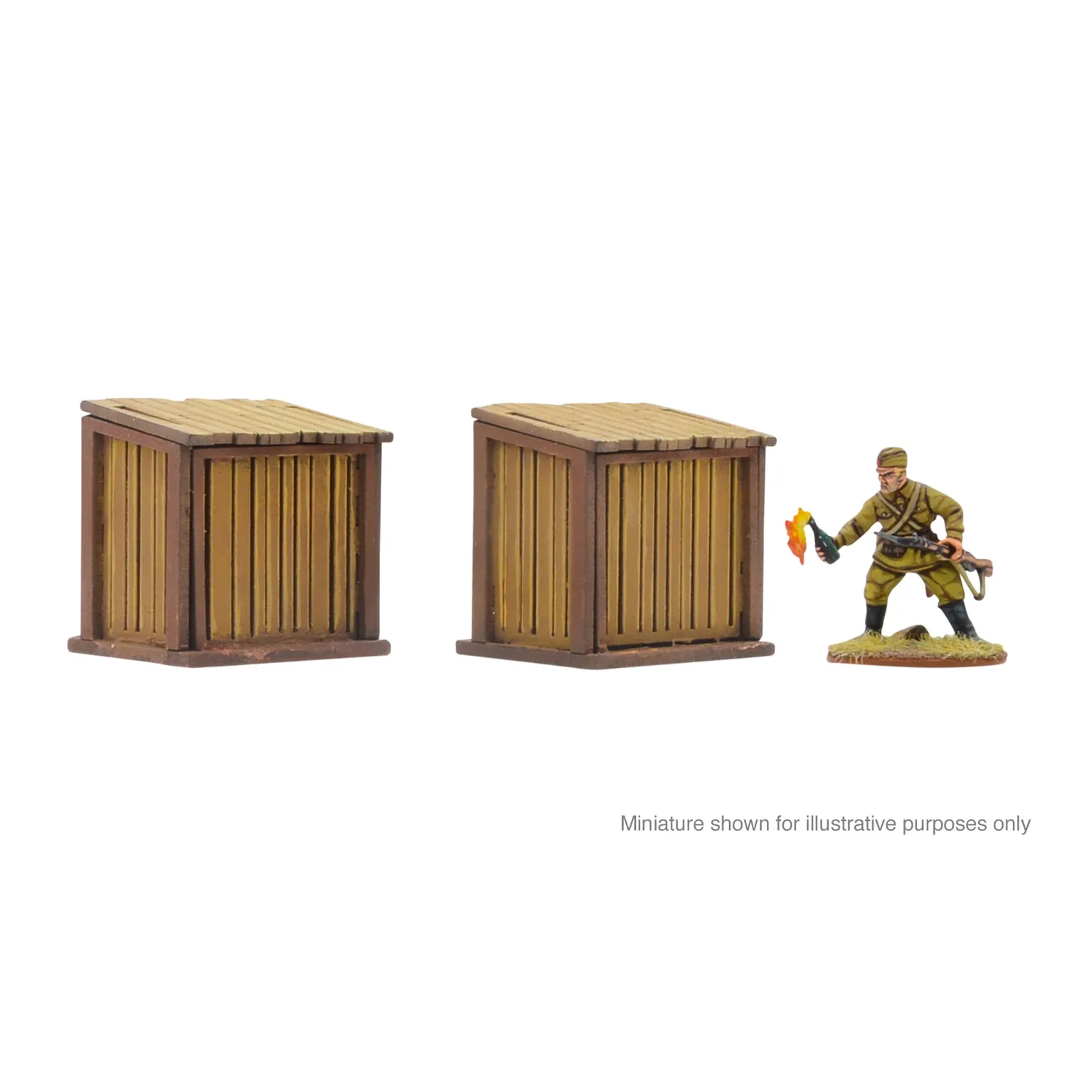Bolt Action Latrine x2 décor MDF 28mm lot de 2 rural