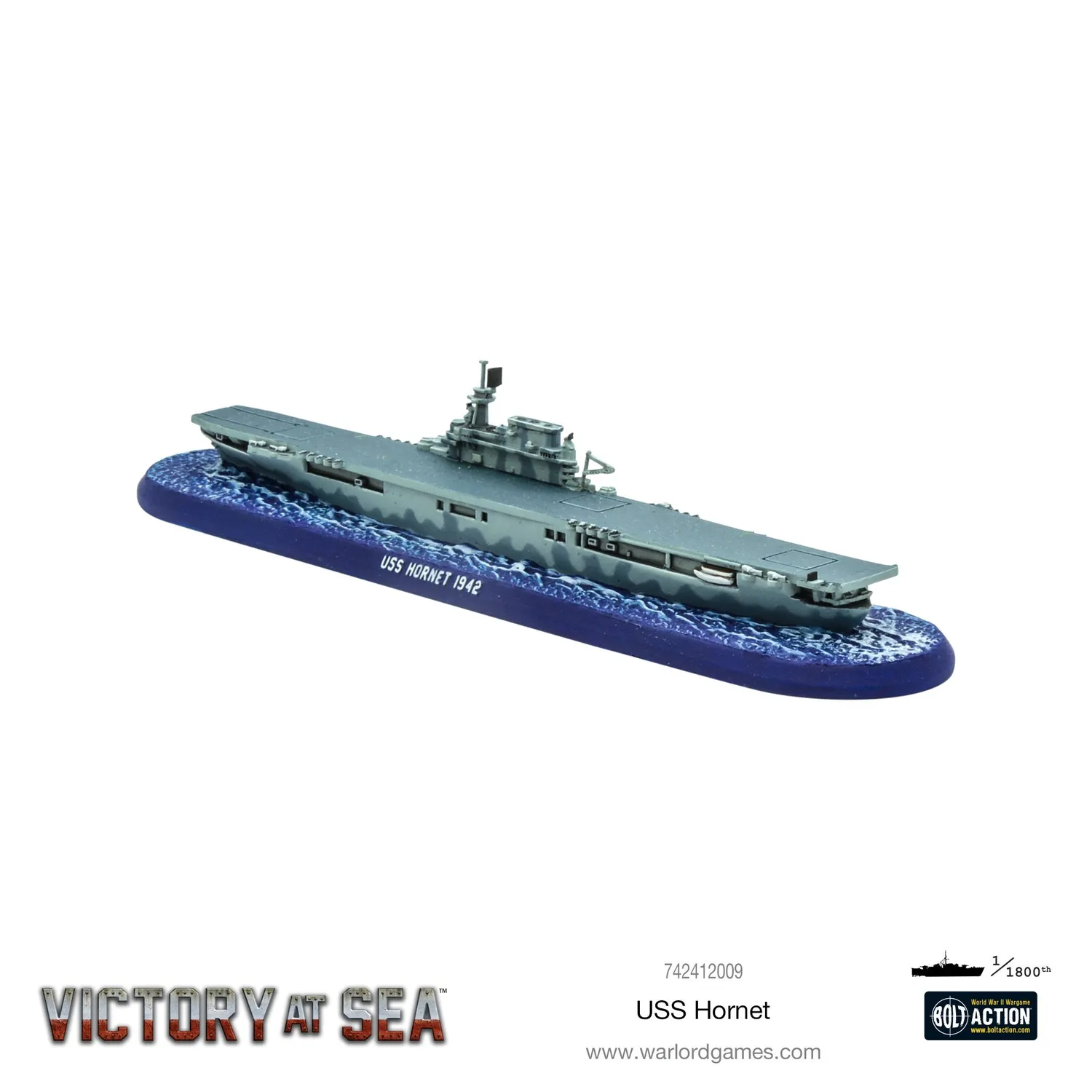 Warlord Games Victory at Sea USS Hornet porte-avions résine
