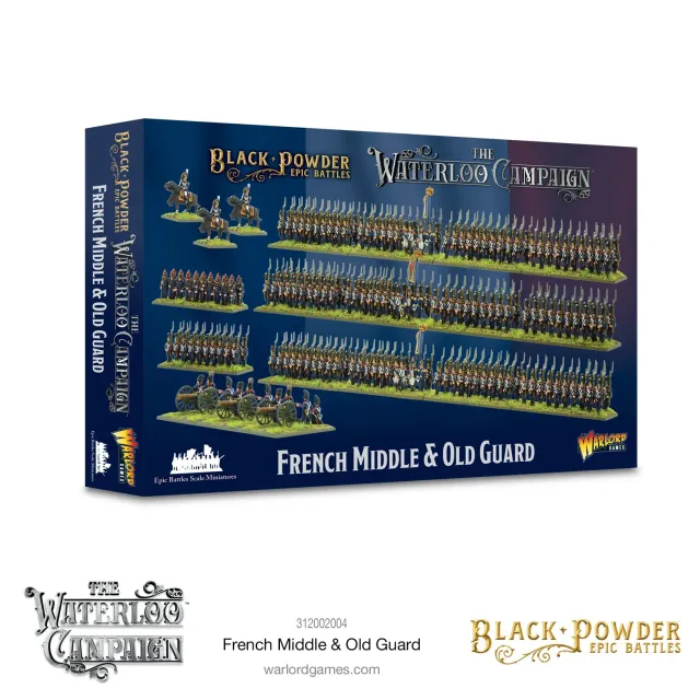 Black Powder Epic Battles French Middle & Old Guard figurines plastique