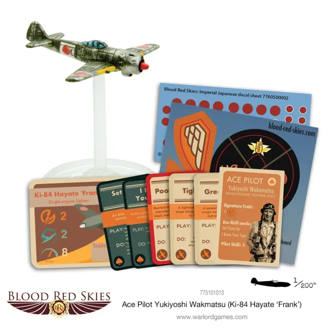 Warlord Games Blood Red Skies Wakamatsu avion Ki-84 résine