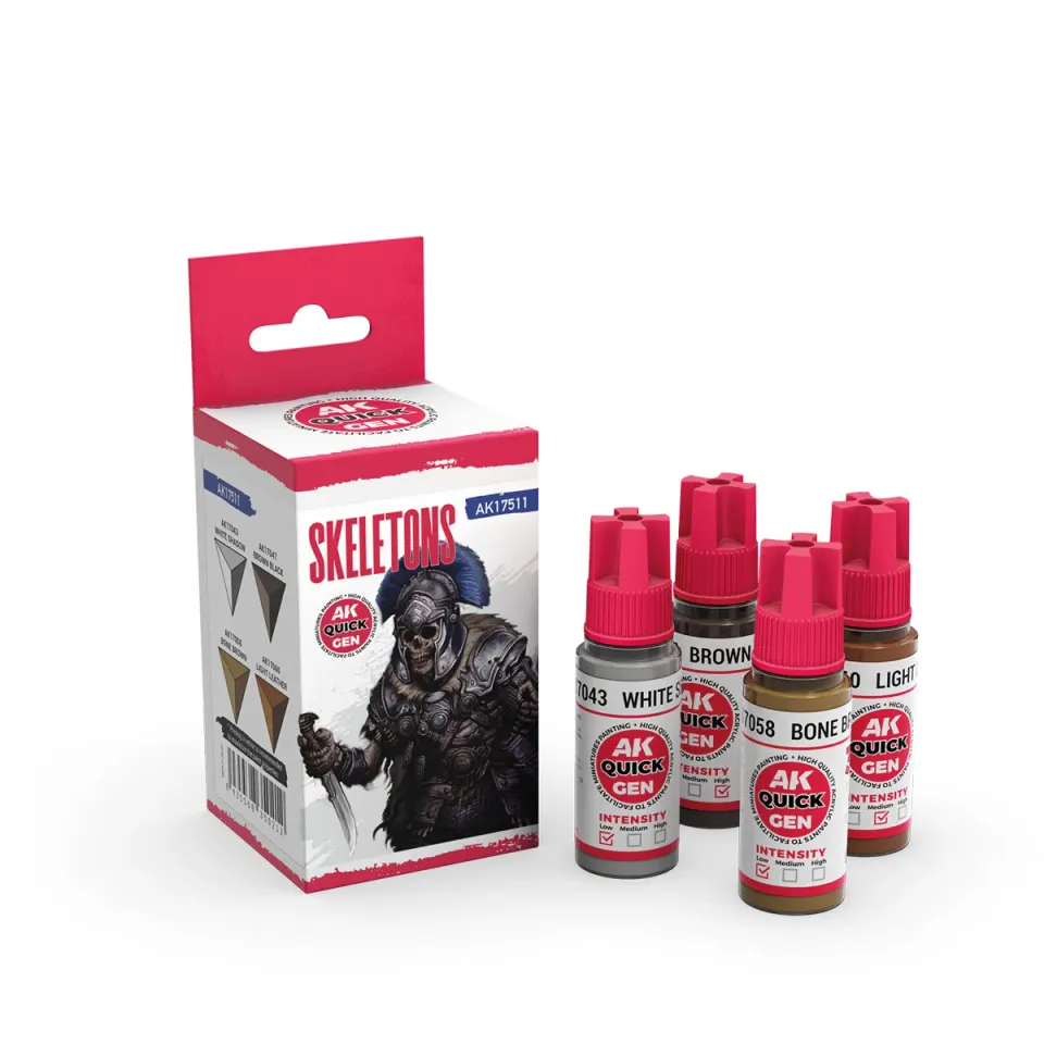 AK Quick Gen Squelettes peintures Contrast set 4 flacons