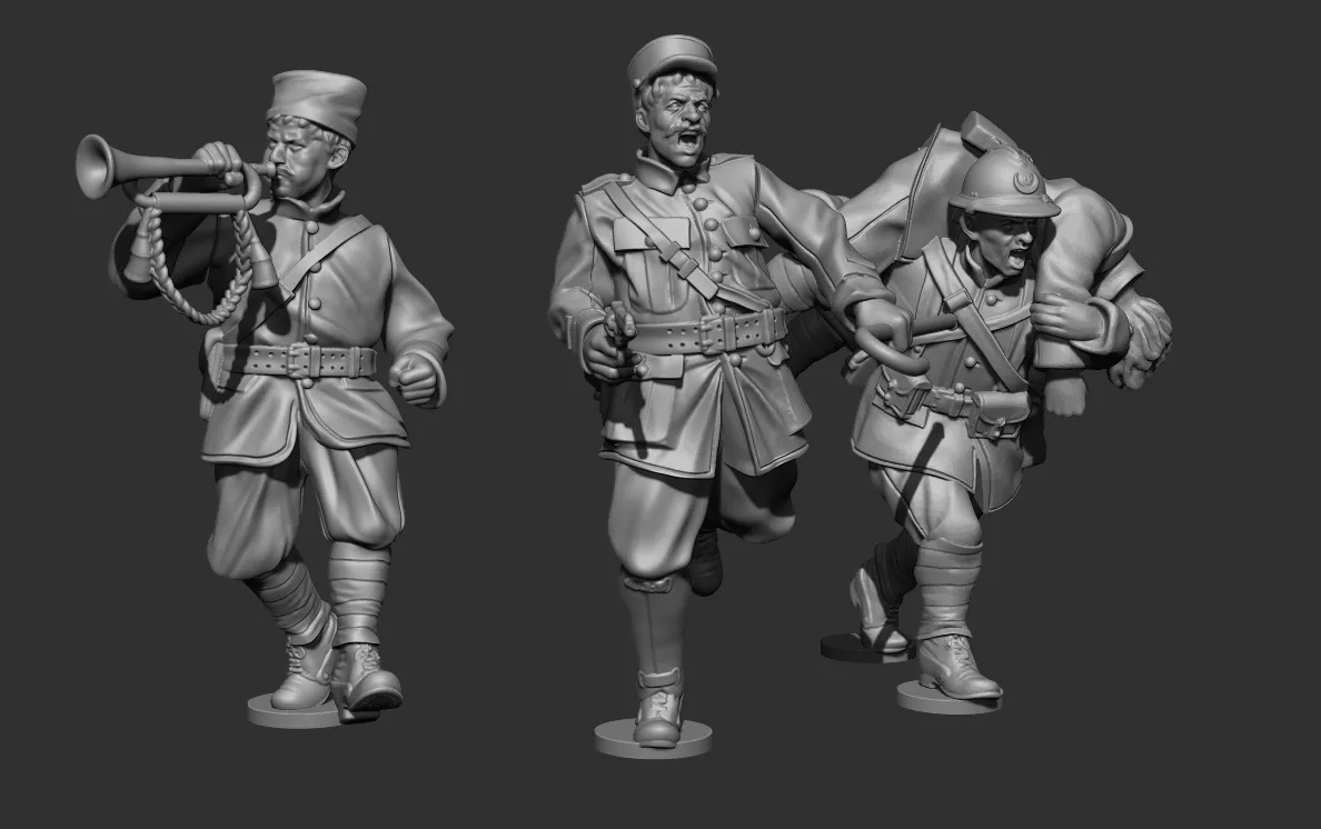 Armée française Syrie pack fichiers STL 28mm pré-supportés