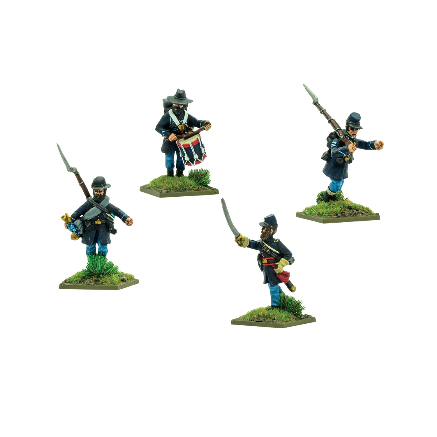 Bolt Action Black Powder Brigade infanterie charging Guerre Civile